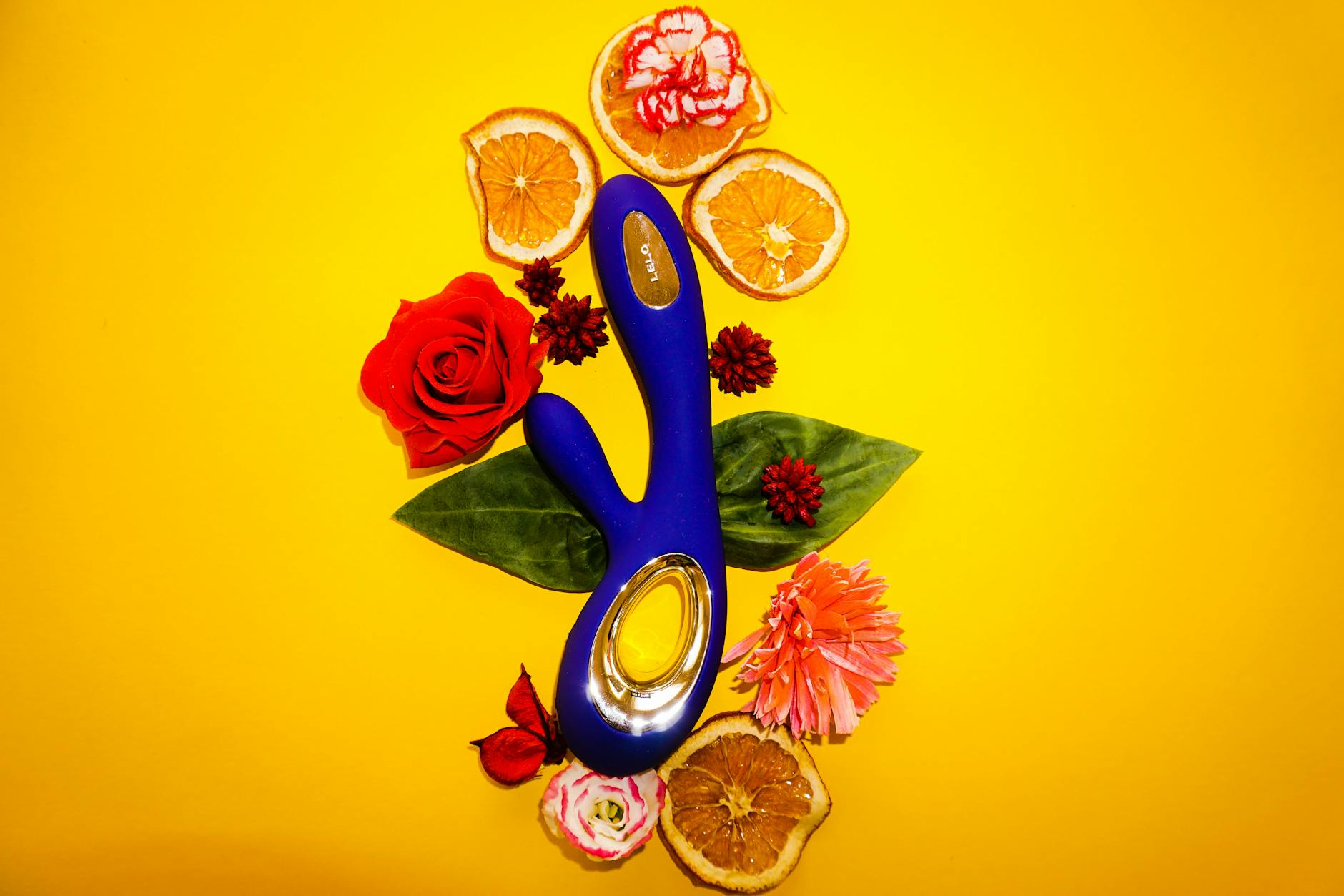 An array of vibrant clitoral vibrators and adult pleasure toys in close-up view